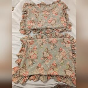 Vintage Ralph Lauren Charlotte standard pillow shams